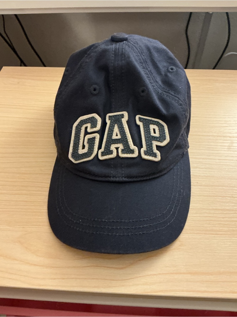 GAP Kids Dark Blue Embroidered Logo Baseball Cap